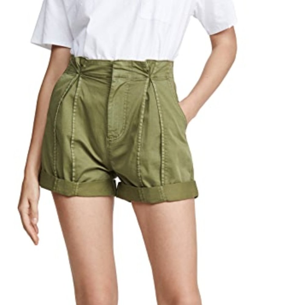 NWT Joie Xandria Pleated High Waist Shorts Sz 6